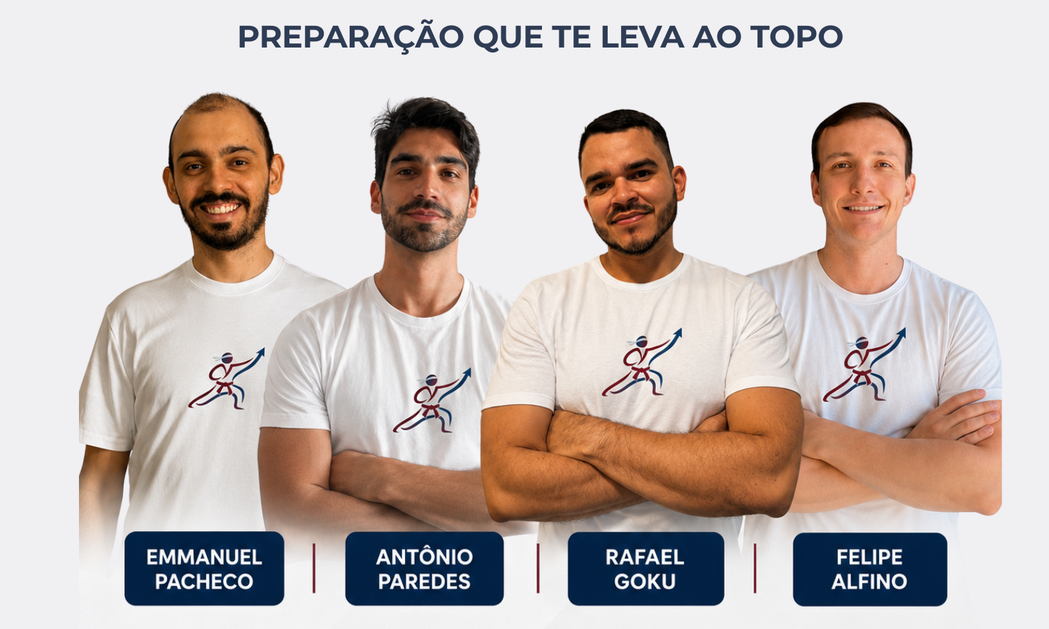 Equipe Sensei da Aprovação: Emmanuel Pacheco, Antônio Paredes, Rafael Goku e Felipe Alfino
