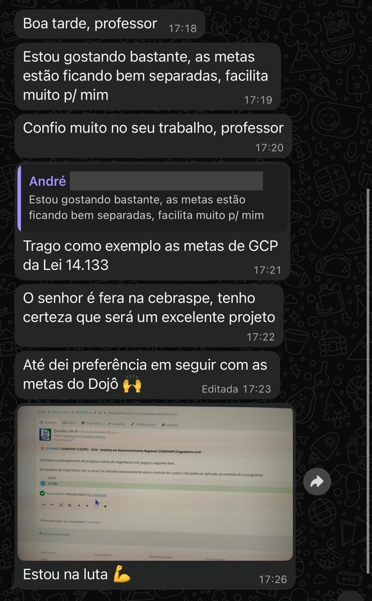 Depoimento de aluno