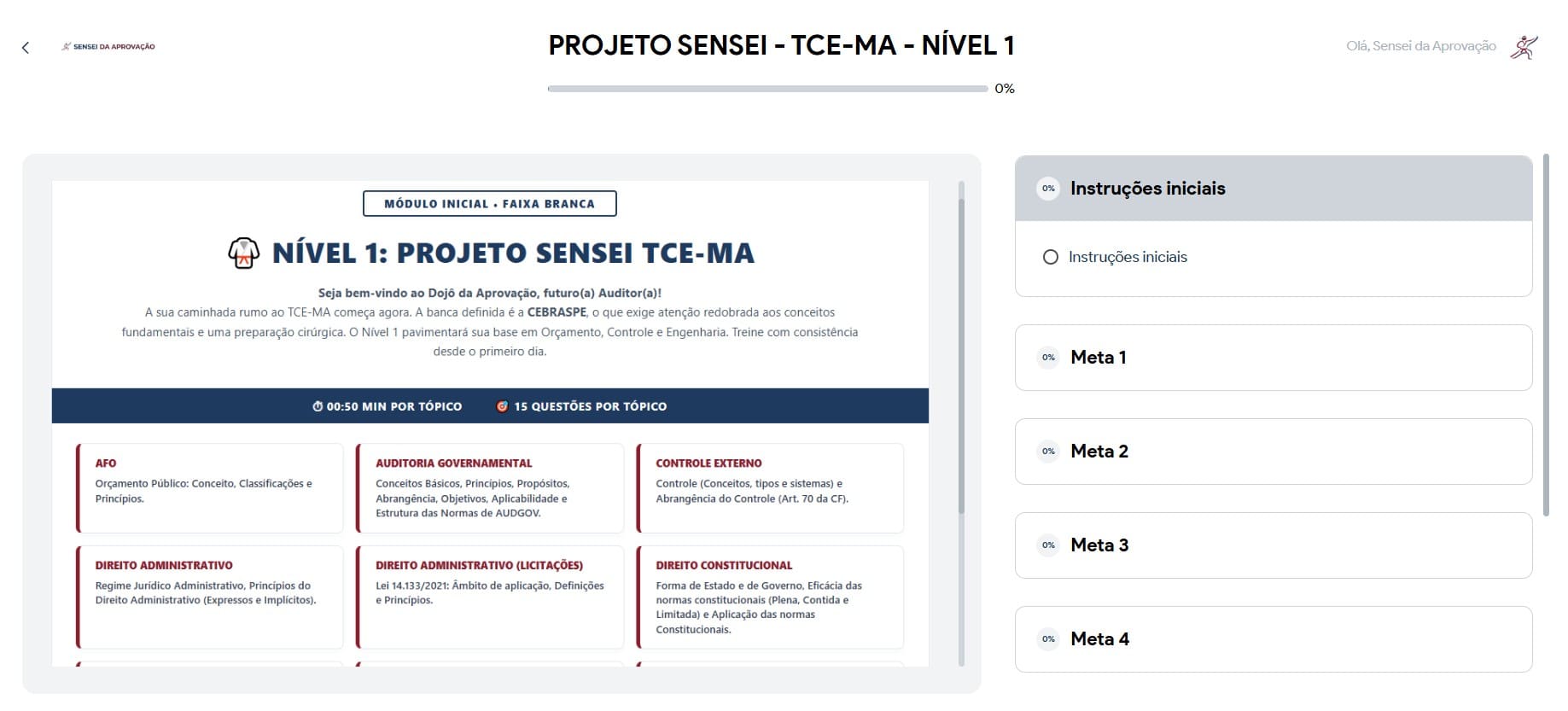 Interface da Plataforma 2
